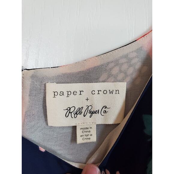 Paper Crown + Rifle Paper Co. Collab Spanish Rose Posey Bouquet Dress, Size SP - Picture 2 of 10